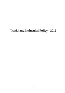 Final Jharkhand Industrial Policy-2012