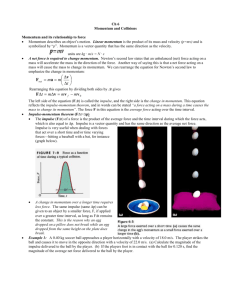 Ch 7 Impulse and Momentum