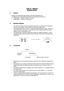 Alkenes - chemnotes.org.uk