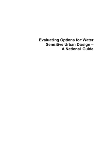 Evaluating options for water sensitive urban design