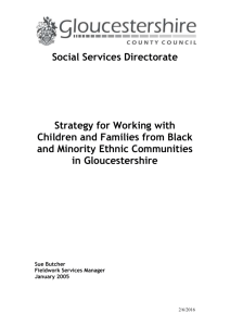 Black and Ethnic Minority Stratgy for Children Families