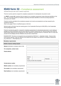 IDAS form 32 - Compliance assessment