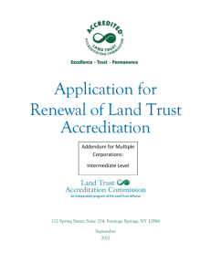 Intermediate - Land Trust Accreditation Commission