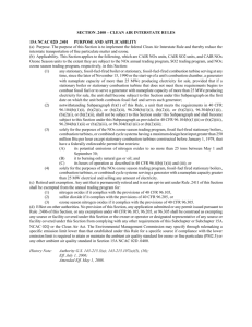 SECTION .2400 – CLEAN AIR INTERSTATE RULES 15A NCAC