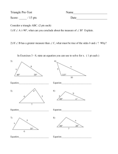 Triangle Pre-Test