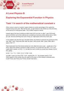 Exploring the exponential function - Activity - Lesson element