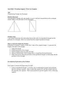Transforming Triangle into Rectangle