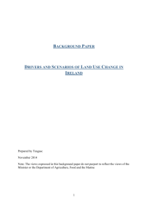 Background Paper Drivers and Scenarios of Land Use Change in