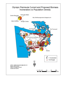Olympic Peninsula Biomass Incinerators This map shows the