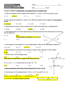 GEOMETRY STANDARDS REVIEW
