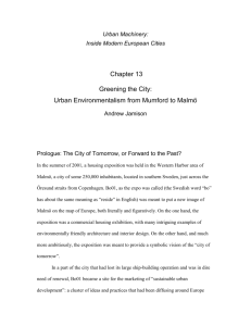 Chapter for a book on cities and technology edited by Mikael Hård