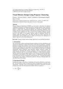 Visual Mixture Design Using Property Clustering