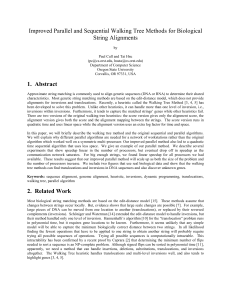 Improved Parallel and Sequential Walking Tree Methods for