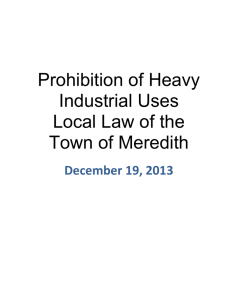 Heavy Industry Prohibition Law