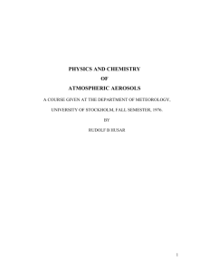 1. Aerosol Physical Properties