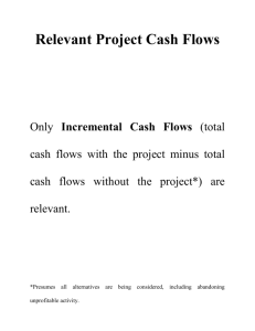 Relevant Cash Flow