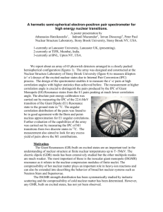 A hermetic semi-spherical electron-positron pair spectrometer for
