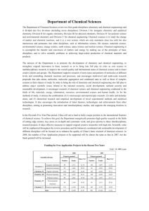 Department of Chemical Sciences