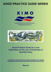 Pesticide Use in Amenity Areas Good Practice Guide- Manual