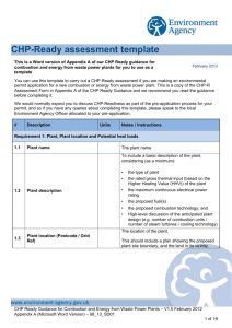 CHP-Ready guidance for combustion and energy from waste power