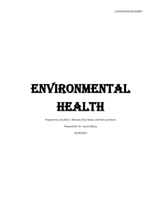 Environmental Health Study - Rowan University