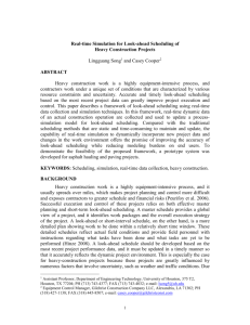 Real-time Simulation for Look-ahead Scheduling of Heavy