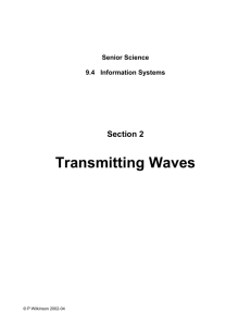 Transmitting Waves