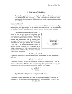 5 Entropy of Ideal Gas