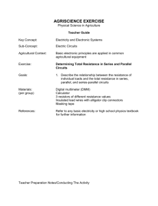 Resistance in Series and Parallel Circuits