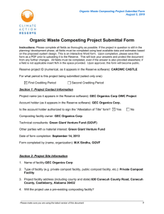 Project Submittal Form - Green Giant Venture Fund