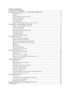 Sample Business Plan - Yale School of Management