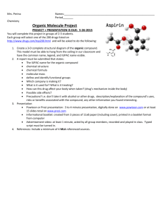 SCH 4UI Organic Molecule Project