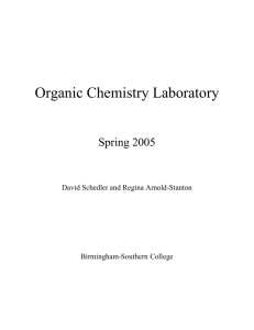 Organic Chemistry II Laboratory Manual - Birmingham