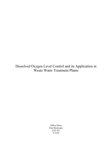 Dissolved Oxygen Level Control and its Application in Waste Water