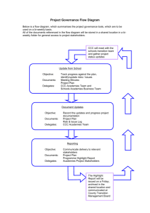 Project Governance Flow Diagram
