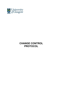 Change Control Protocol Document