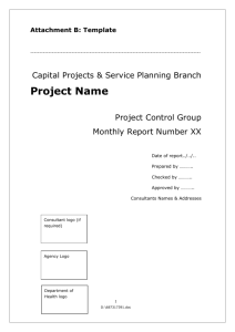Attachment B: Template - Capital Projects and Service Planning