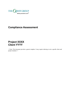 Template - Compliance Assessment