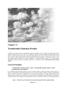 Chapter 13: TRANSFERABLE DISCHARGE PERMITS