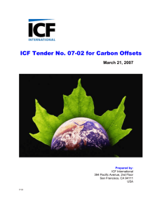 ICF Tender No. 07-02 for Carbon Offsets_2007
