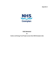 Carbon and Energy Fund Project across three NHS Grampian sites