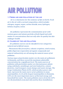 2. Causes of the air pollution