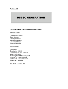Definition of a DSBSC