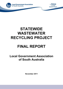 Statewide Wastewater recycling project