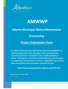 Project eligibility criteria - Alberta Ministry of Transportation