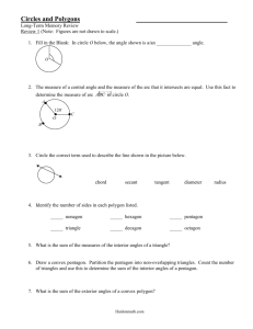 Circles and Polygons Long-Term Memory Review Review 1 (Note
