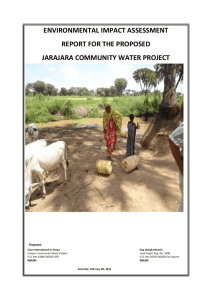 Jarajara Water Project - CARE International`s Electronic Evaluation