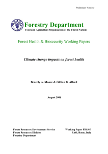 climate change impacts on forest health