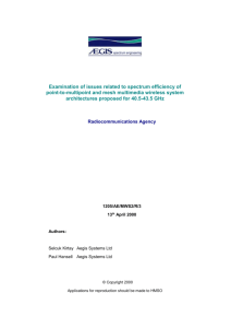 PMP and Mesh spectrum efficiency 1205/MWS2/R/3.2