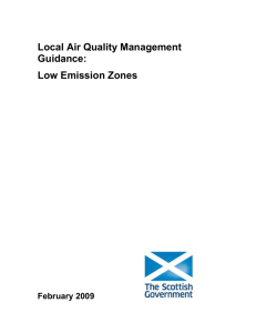 Low Emission Zone - The Scottish Government